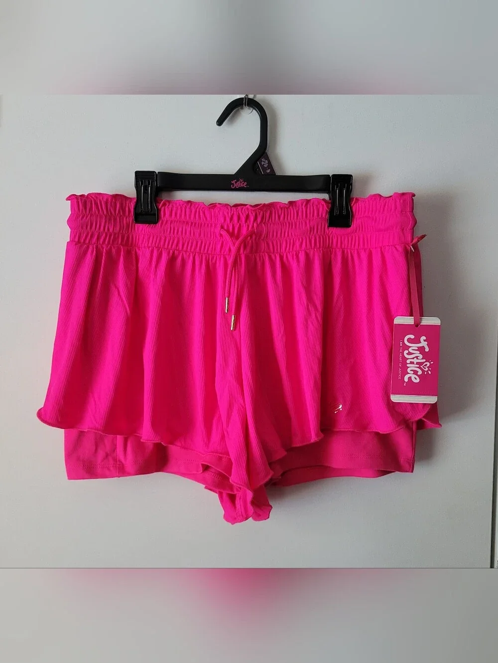 Justice Pink Flutter Shorts